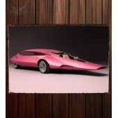 Металлическая табличка Pink Panther Car